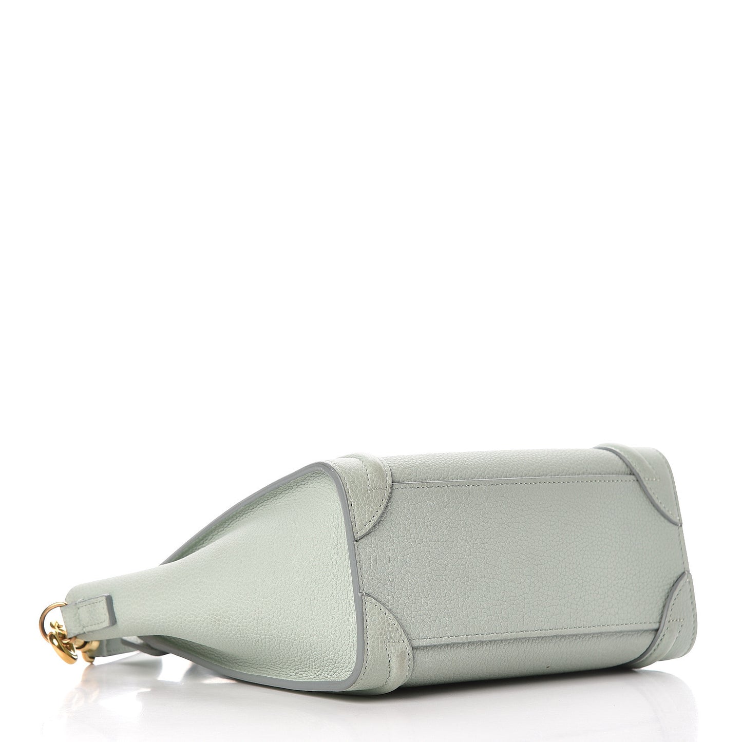 Drummed Calfskin Nano Luggage Almond