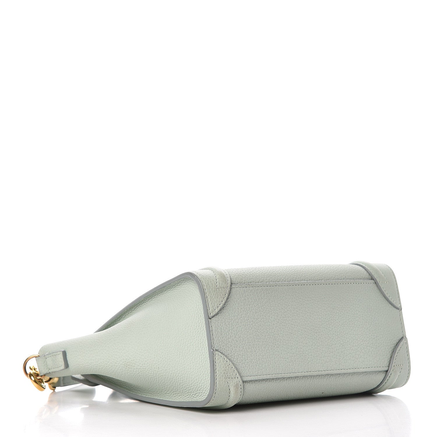 Celine Drummed Calfskin Nano Luggage Almond 4 of 18