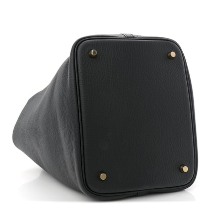 Hermes Taurillon Clemence Picotin Lock 22 MM Black 4 of 12