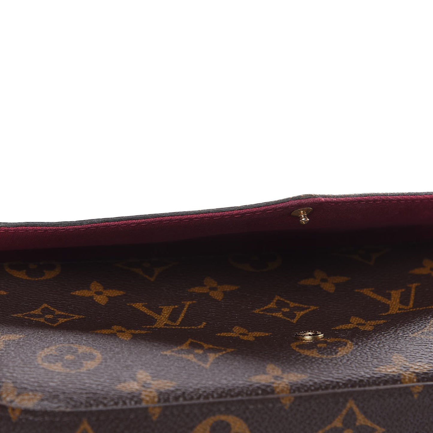 Monogram Pochette Felicie Chain Wallet Fuchsia
