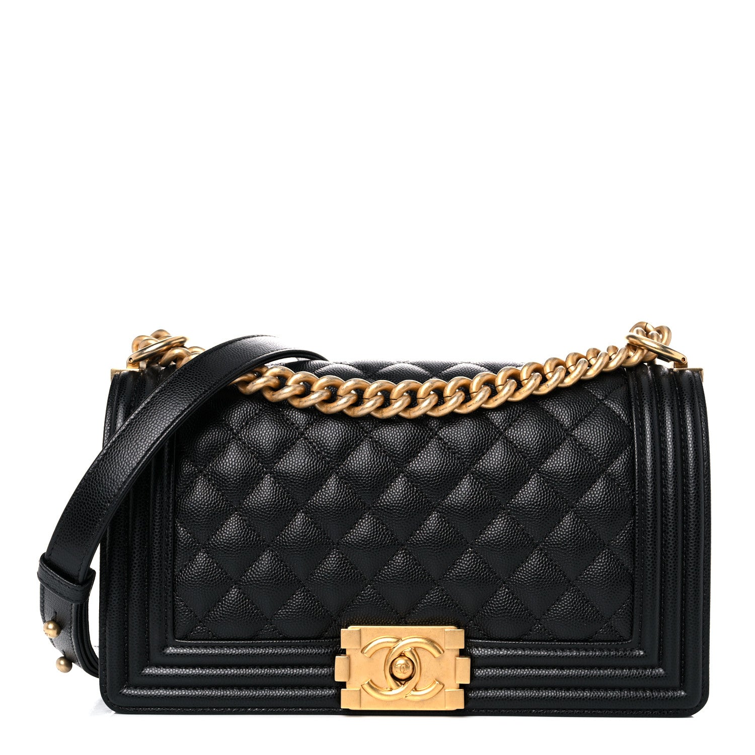 Chanel Caviar Quilted Medium Boy Flap Black 1 of 11