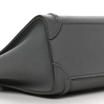 Celine Baby Drummed Calfskin Nano Luggage Kohl 10 of 11