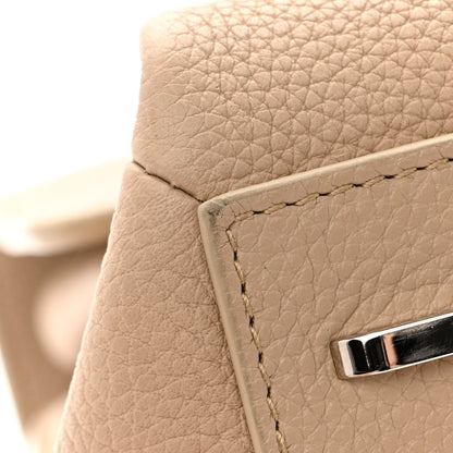 Balenciaga Grained Calfskin Le Dix Small Soft Cartable Beige Seigle 14 of 14