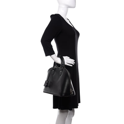 Louis Vuitton Epi Alma PM Black 2 of 10