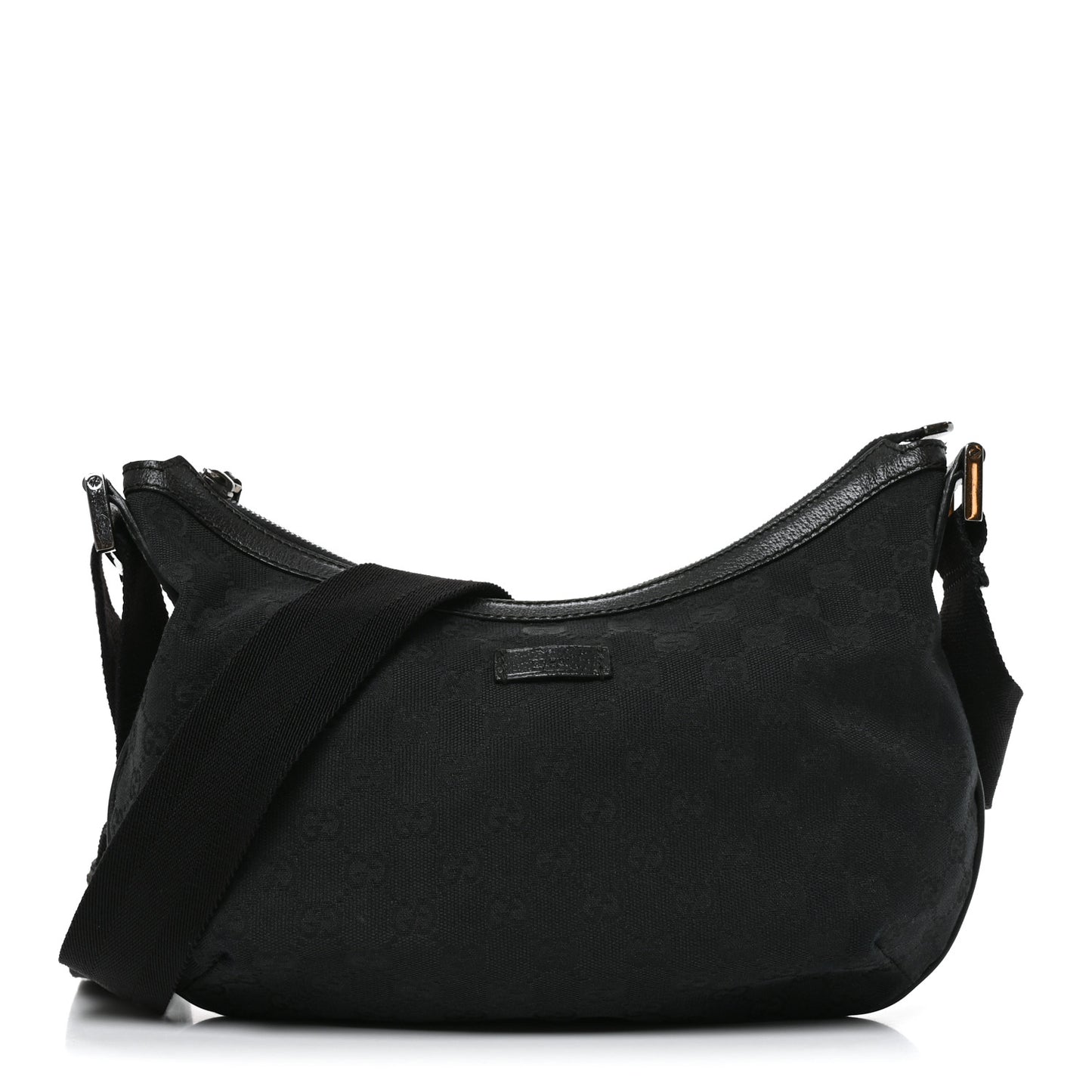 Monogram Medium Half Moon Hobo Black