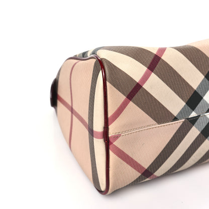 Burberry Patent Nova Check Chester Bowling Bag Raspberry Sorbet 8 of 12