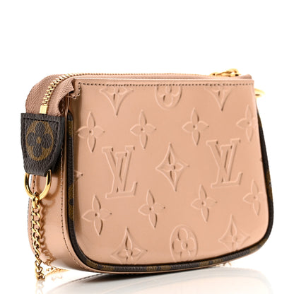 Louis Vuitton Metallic Vernis Mini Pochette Accessories Rose Gold 3 of 6