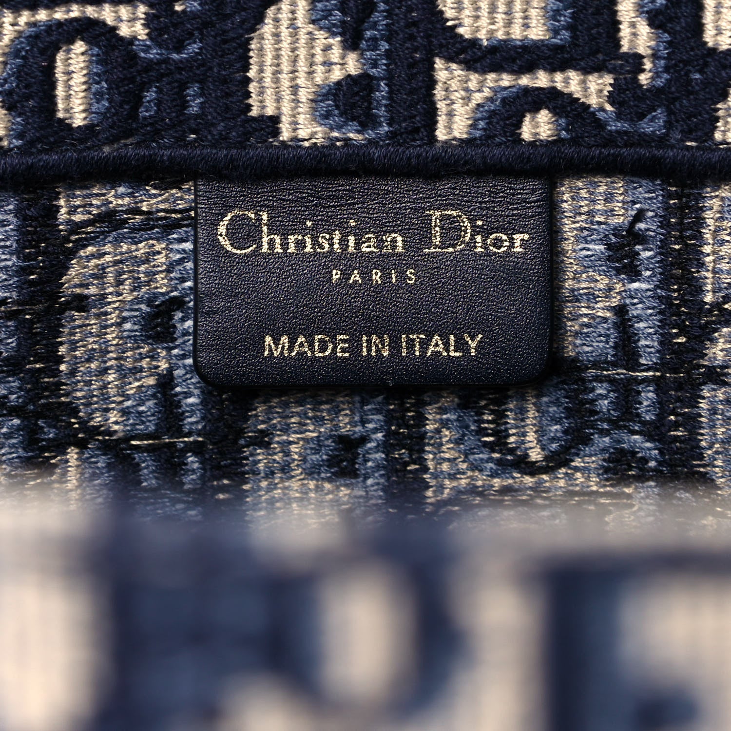 Christian Dior Oblique Book Tote Blue Multicolor 5 of 11