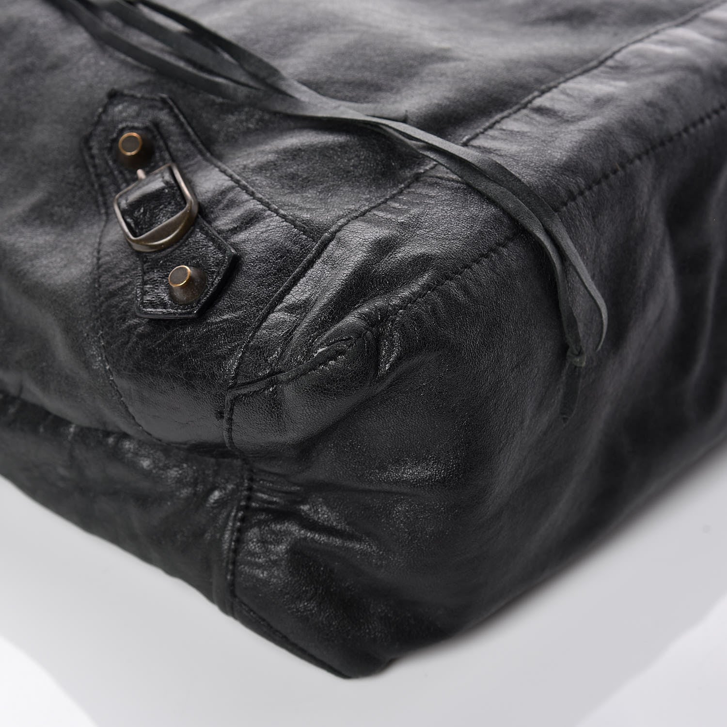 Balenciaga Agneau Classic Hardware Day Hobo Black 15 of 17