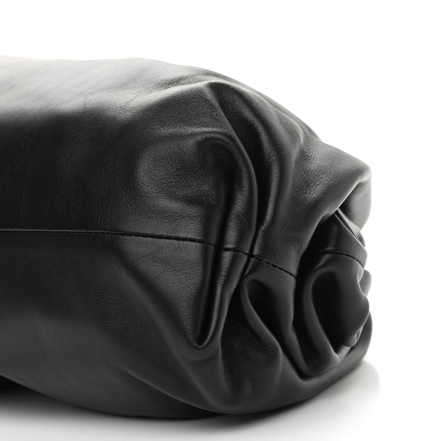 Smooth Butter Calf The Pouch Oversized Clutch Black