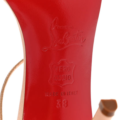 Christian Louboutin Margarita Embellished 100 Sandals 38 Nude 6 of 7