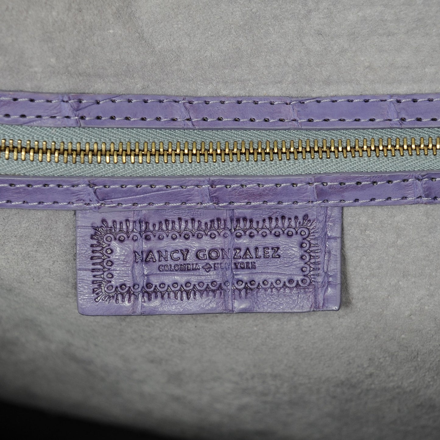Crocodile Tote Violet