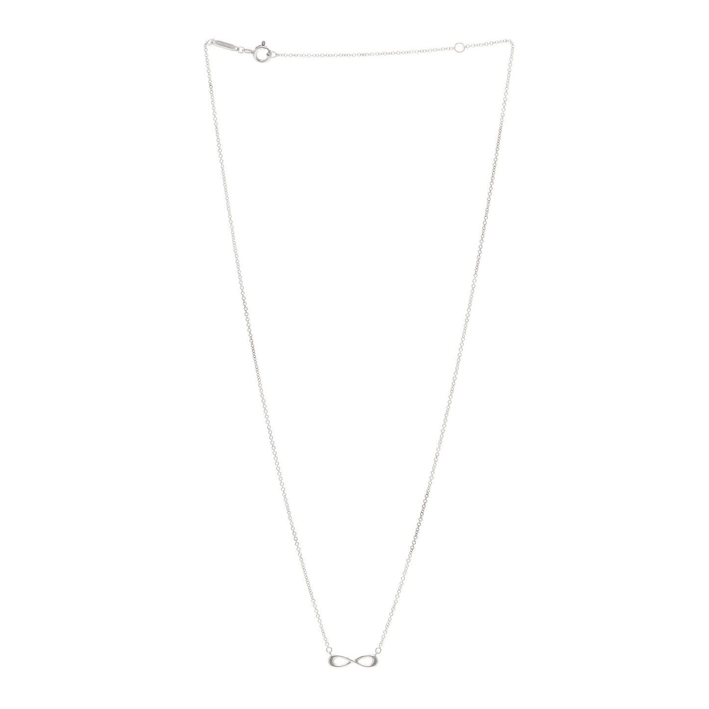 Sterling Silver Mini Infinity Pendant Necklace