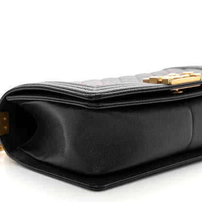 Chanel Caviar Quilted Medium Boy Flap Black 9 of 11