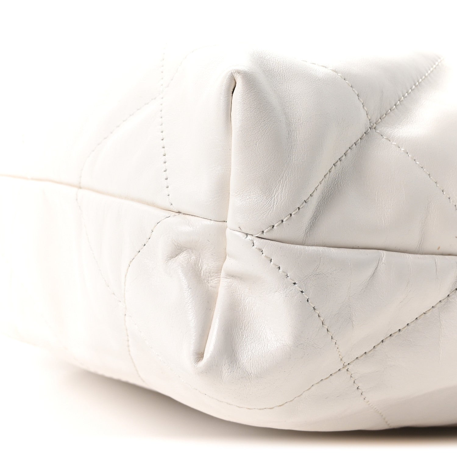 Chanel Shiny Calfskin Quilted Small Chanel 22 White 11 of 11