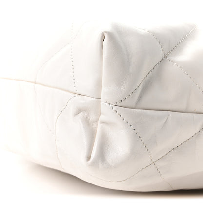 Chanel Shiny Calfskin Quilted Small Chanel 22 White 11 of 11