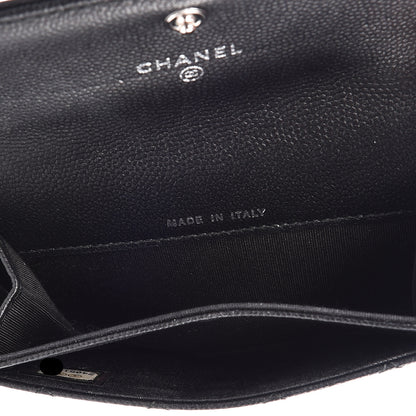 Chanel Caviar Quilted Boy Flap Card Holder So Black 5 of 11