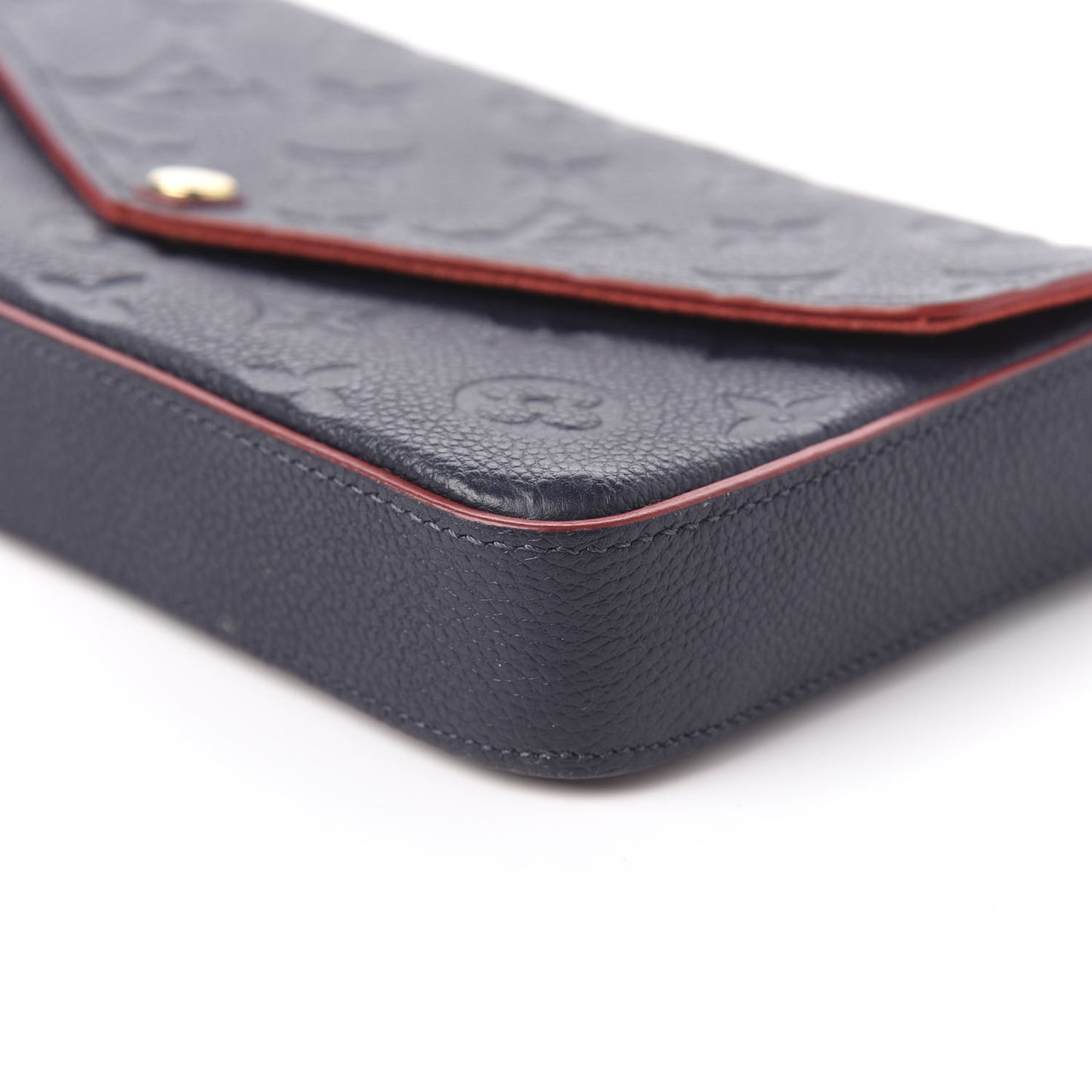 Empreinte Pochette Felicie Chain Wallet Marine Rouge
