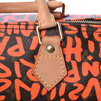 Louis Vuitton Monogram Graffiti Speedy 30 Orange 11 of 14