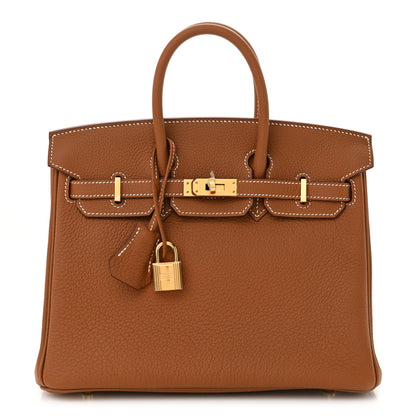 Hermes Togo Birkin 25 Gold 1 of 10