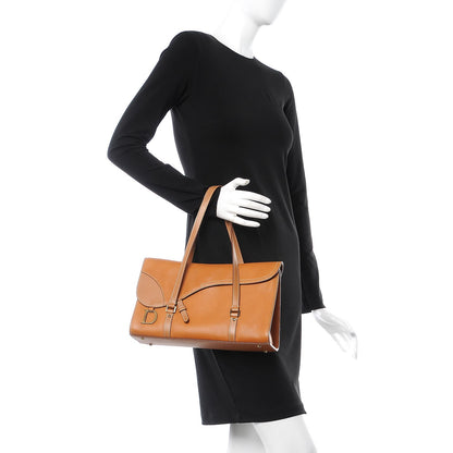 Christian Dior Calfskin Saddle Shopper Beige 2 of 11