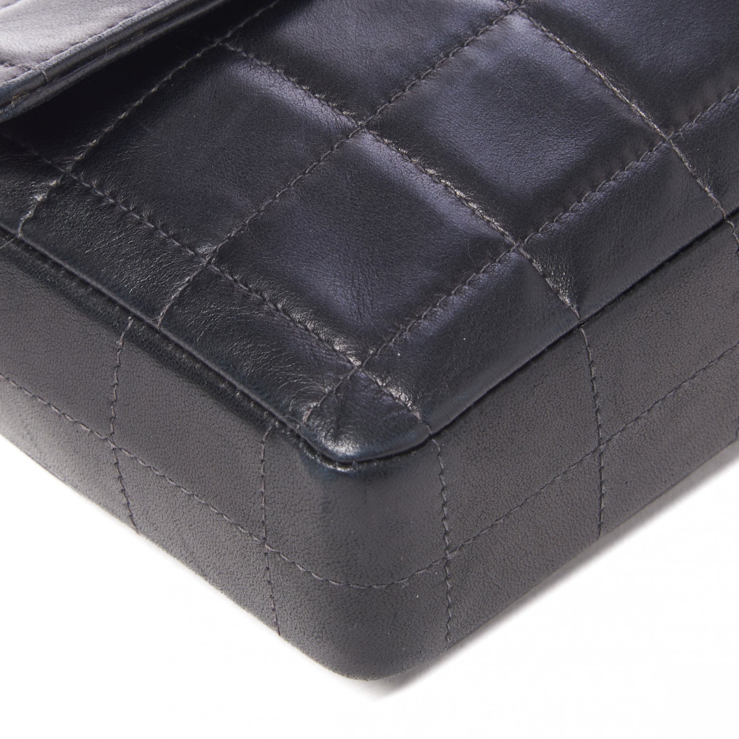 Chanel Lambskin East West Chocolate Bar Flap Black 6 of 9