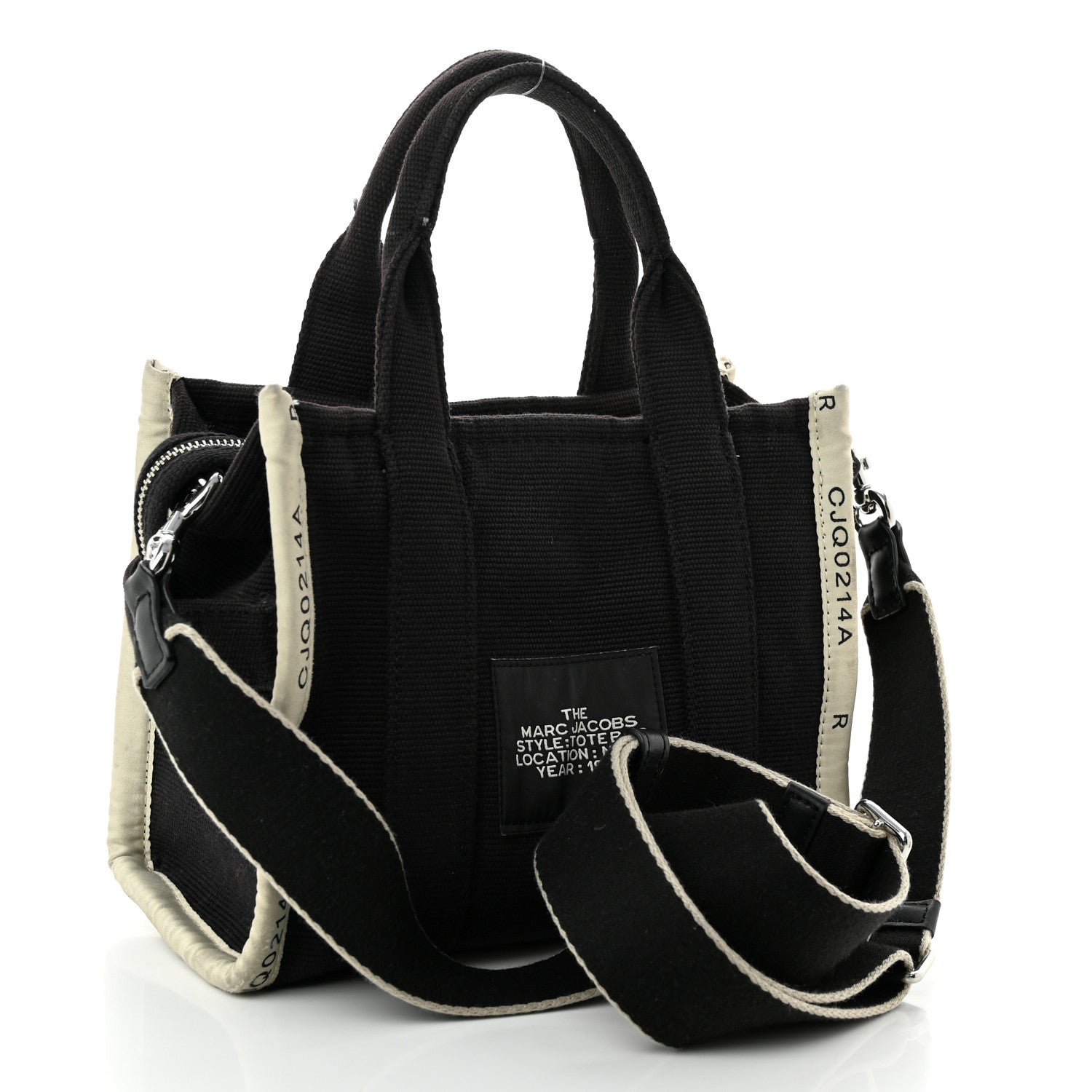 Marc Jacobs Jacquard Small The Traveler Tote Bag Black 3 of 14