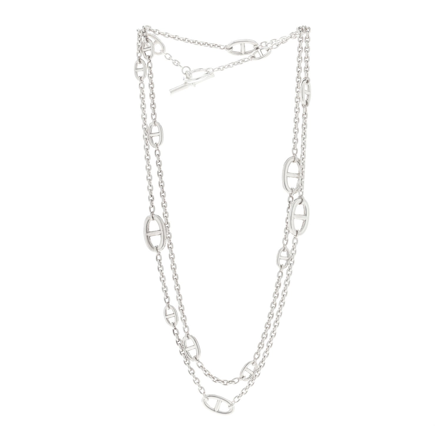 Hermes Sterling Silver Farandole Necklace 120 3 of 4
