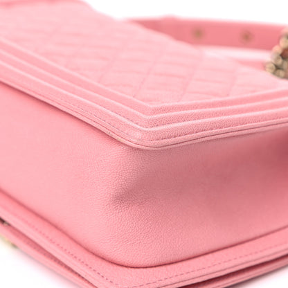 Chanel Caviar Quilted Medium Boy Flap Pink 11 of 18