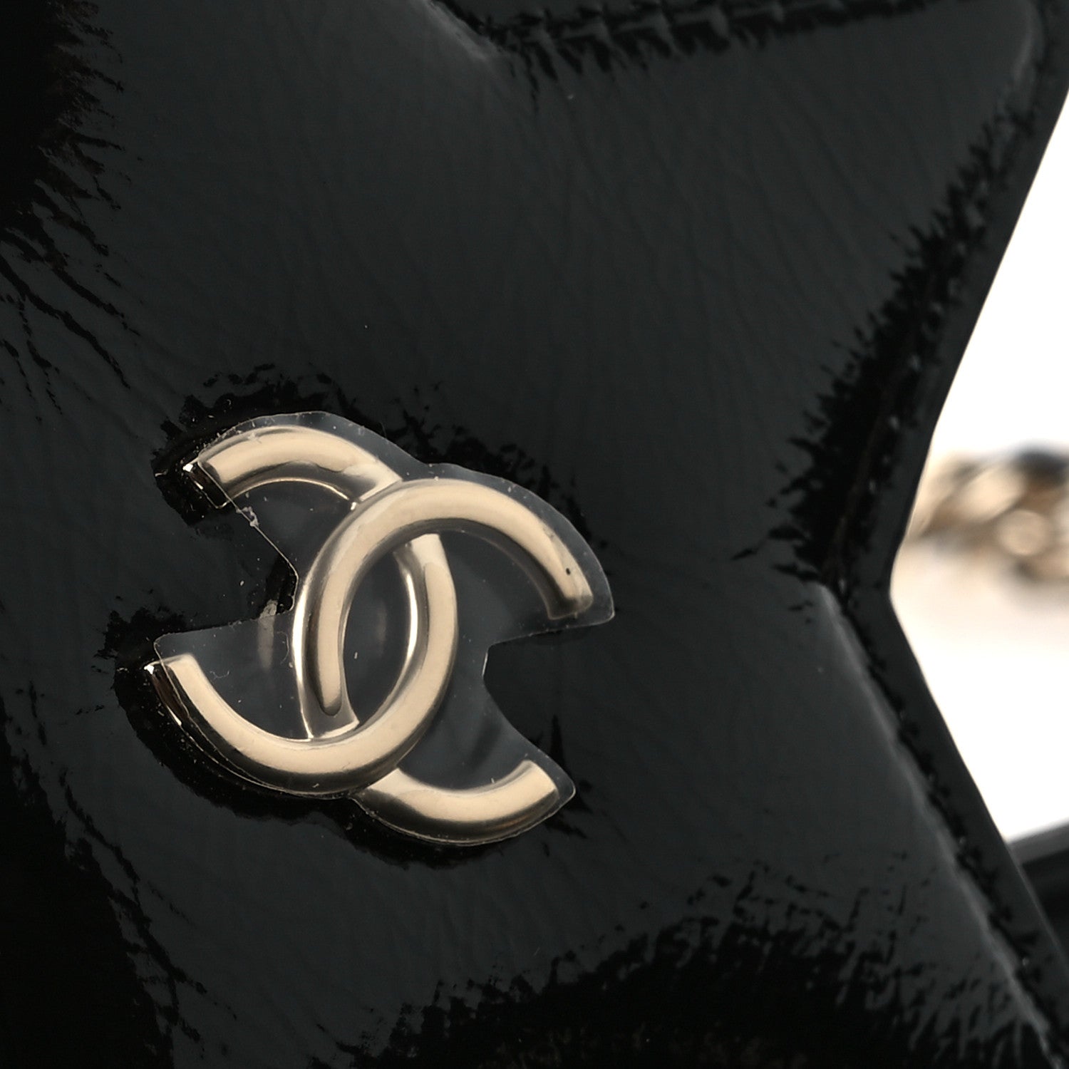 Chanel Velvet Effect Nylon Shiny Crumpled Calfskin Coco Neige Quilted Clutch With Chain Black 13 of 15