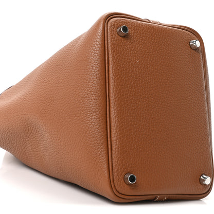 Hermes Taurillon Clemence Swift Eclat Picotin Lock 18 PM Gold Nata 9 of 10