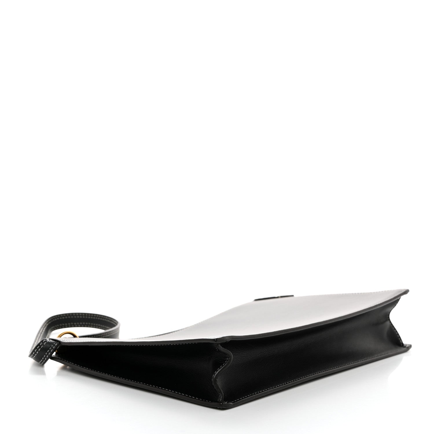 Celine Smooth Calfskin Ring Clutch Black 4 of 9