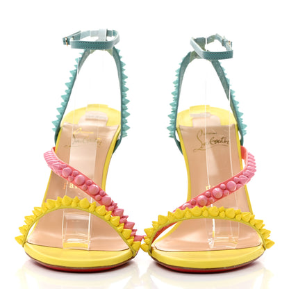 Christian Louboutin Nappa Spikes Mafaldina 100 Sandals 40.5 Multi 2 of 8