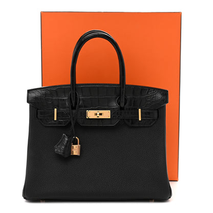 Hermes Togo Matte Alligator Birkin Touch 30 Black 11 of 11