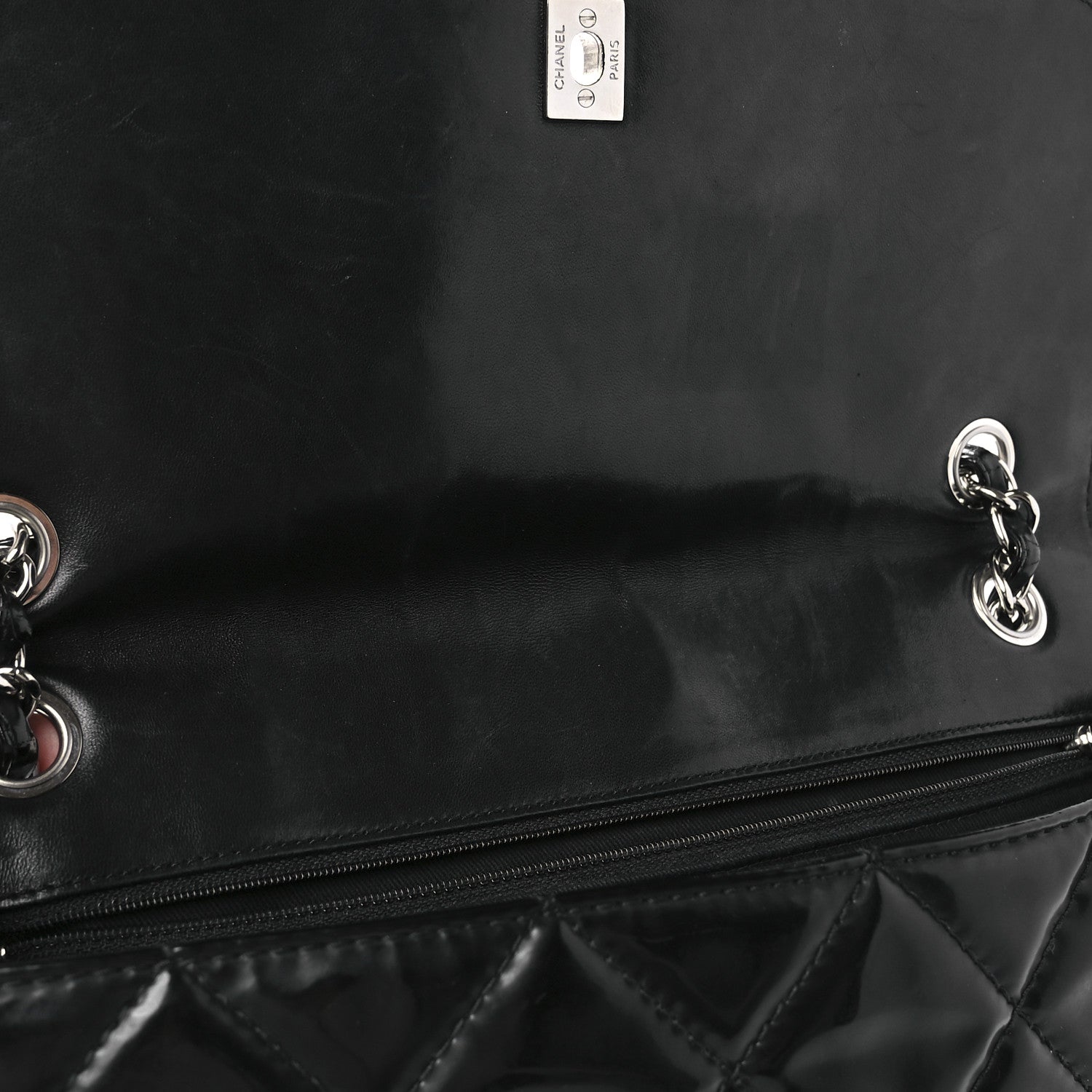 Chanel Vinyl Quilted In The Business Flap Bag Black 12 of 12