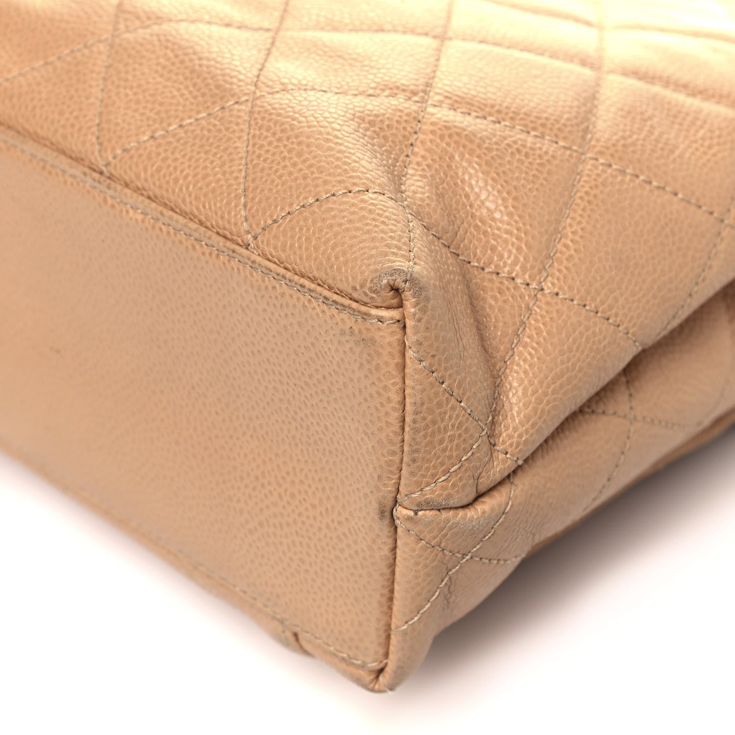 Chanel Caviar Quilted Flap Shoulder Bag Beige 11 of 11