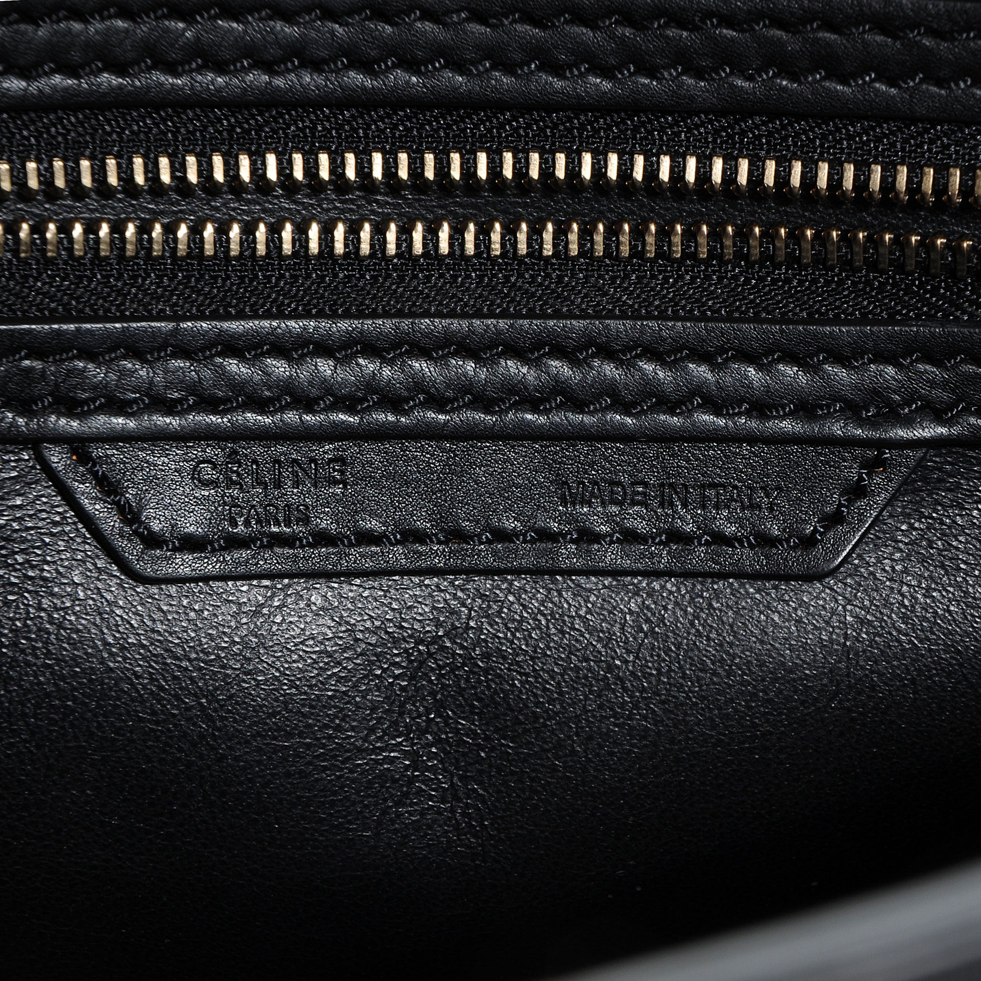 Celine Smooth Calfskin Micro Luggage Black 6 of 9