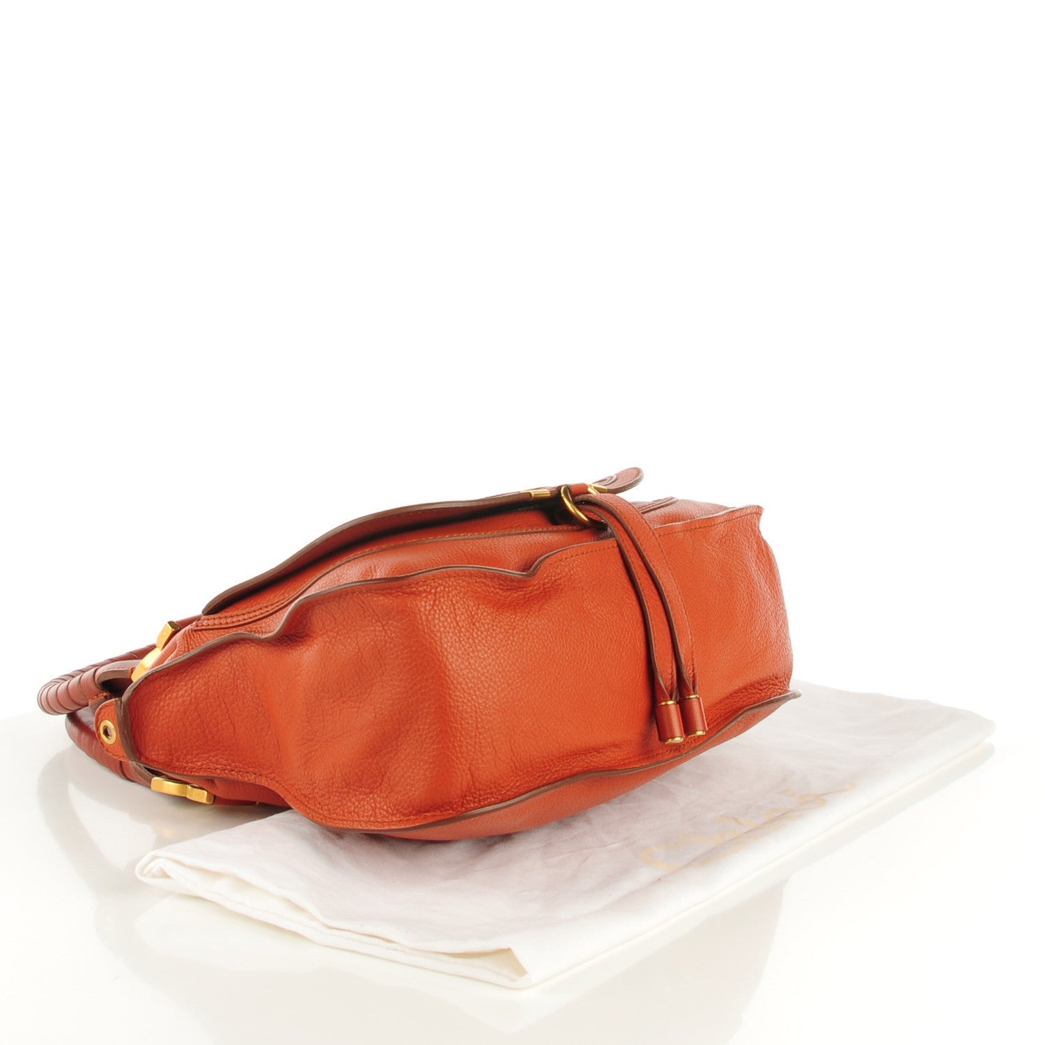 Chloe Calfskin Medium Marcie Satchel Whiskey 4 of 8
