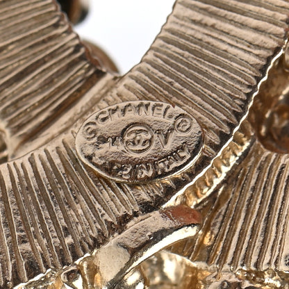 Chanel Enamel CC Baroque Brooch Black Gold 4 of 4