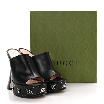 Gucci Malaga Kid Janaya 150mm Platform Sandals 39.5 Black 9 of 9