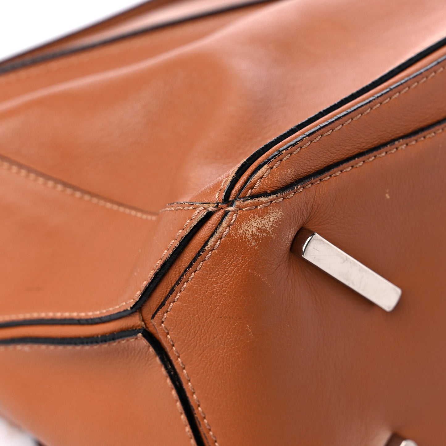 Calfskin Medium Puzzle Bag Tan