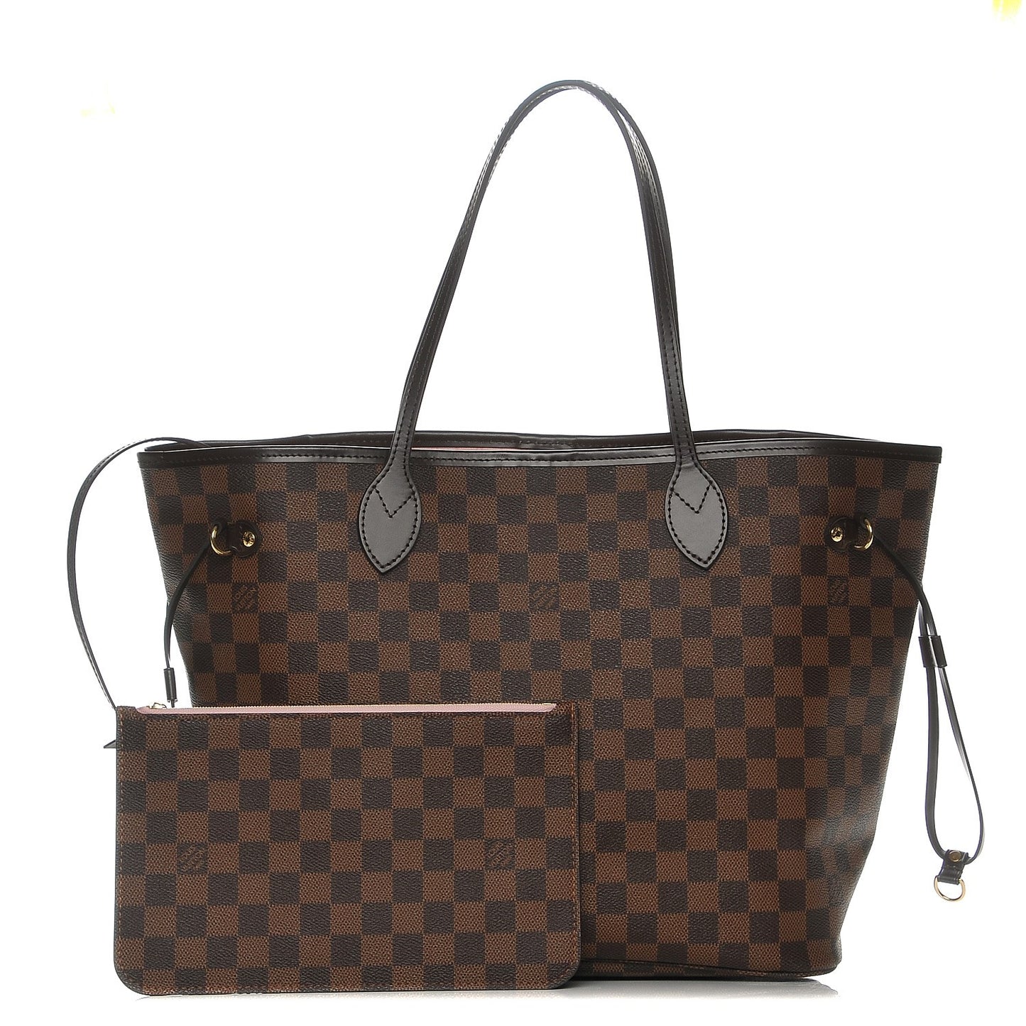 Damier Ebene Neo Neverfull MM Rose Ballerine