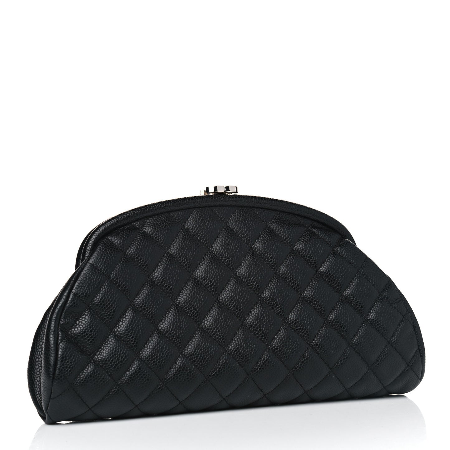 Caviar Quilted Timeless Clutch Black