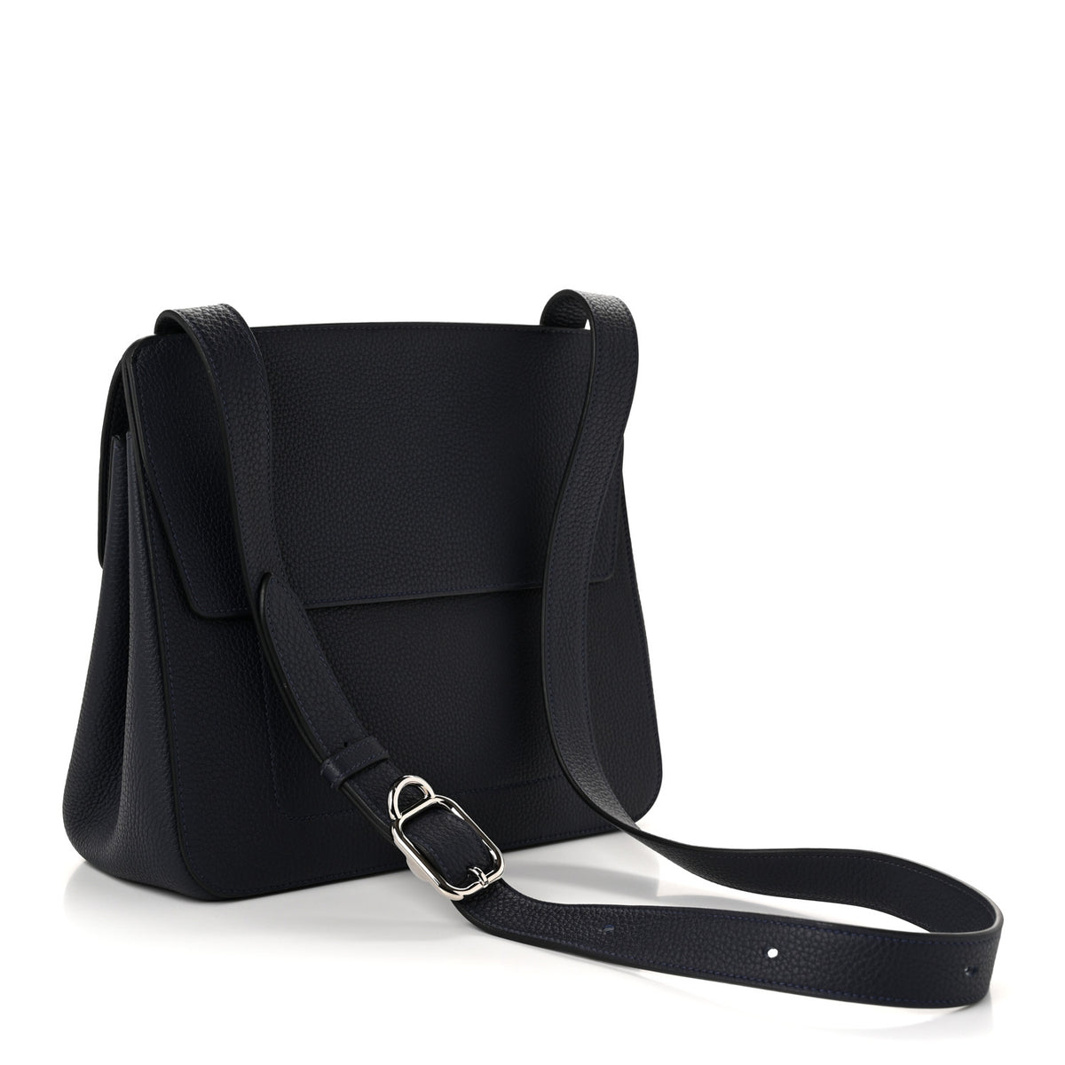Hermes Togo Mali-Selle PM Messenger Bag Bleu Nuit 3 of 10