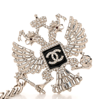 Chanel Crystal Paris Moscow Eagle Chain Belt Silver 3 of 6