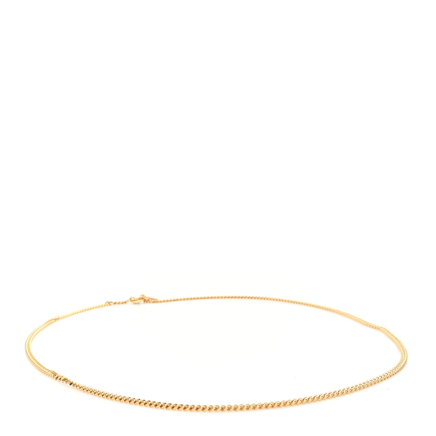 Saint Laurent Metal Cassandre Chain Belt 75 Gold 2 of 3
