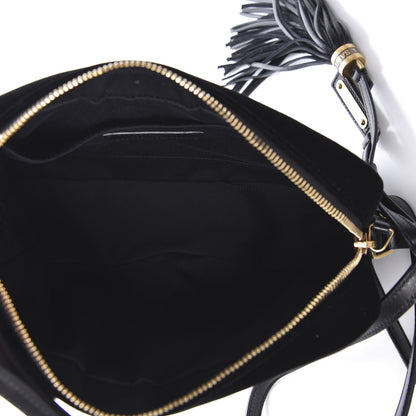 Saint Laurent Velvet Matelasse Monogram Lou Camera Bag Black 5 of 8