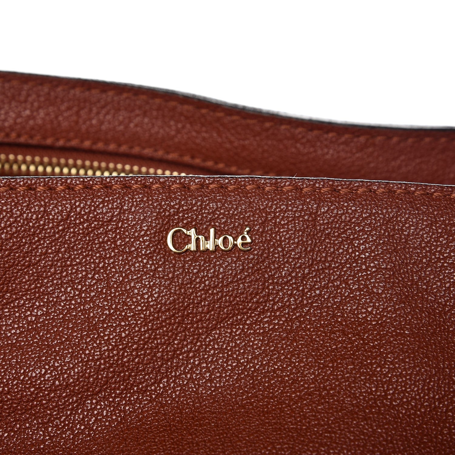 Chloe Calfskin Medium Elsie Satchel Whiskey 7 of 7