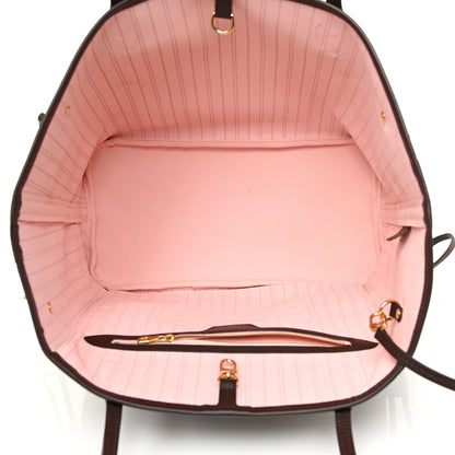 Louis Vuitton Damier Ebene Neo Neverfull MM Rose Ballerine 11 of 21