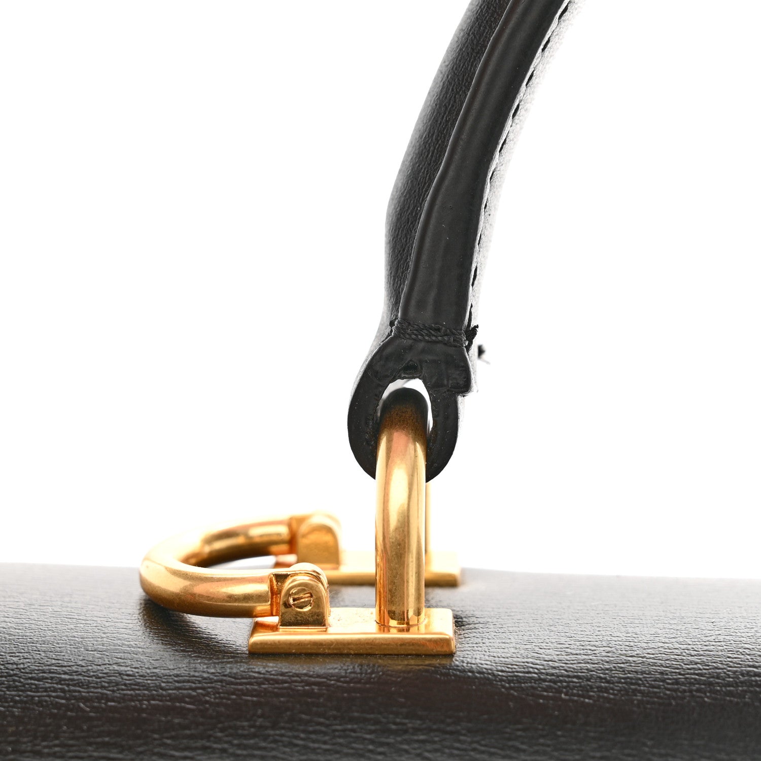 Off-White Calfskin Jitney 1.4 Top Handle Bag Black 12 of 15